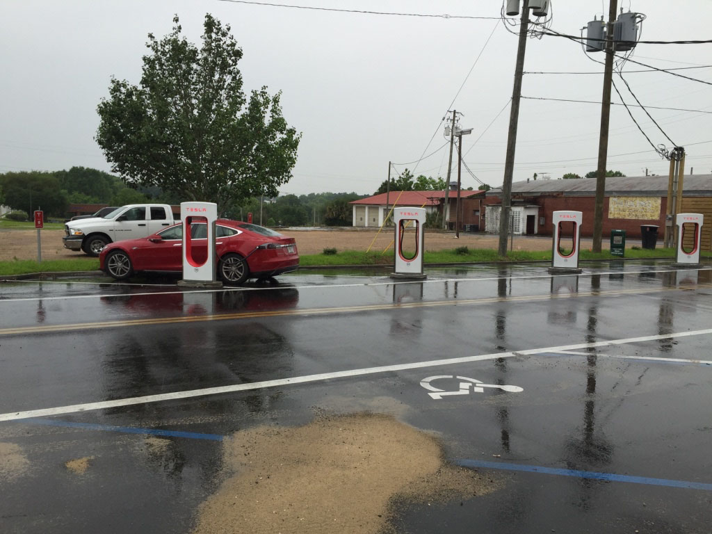 DeFuniak Springs on a rainy day