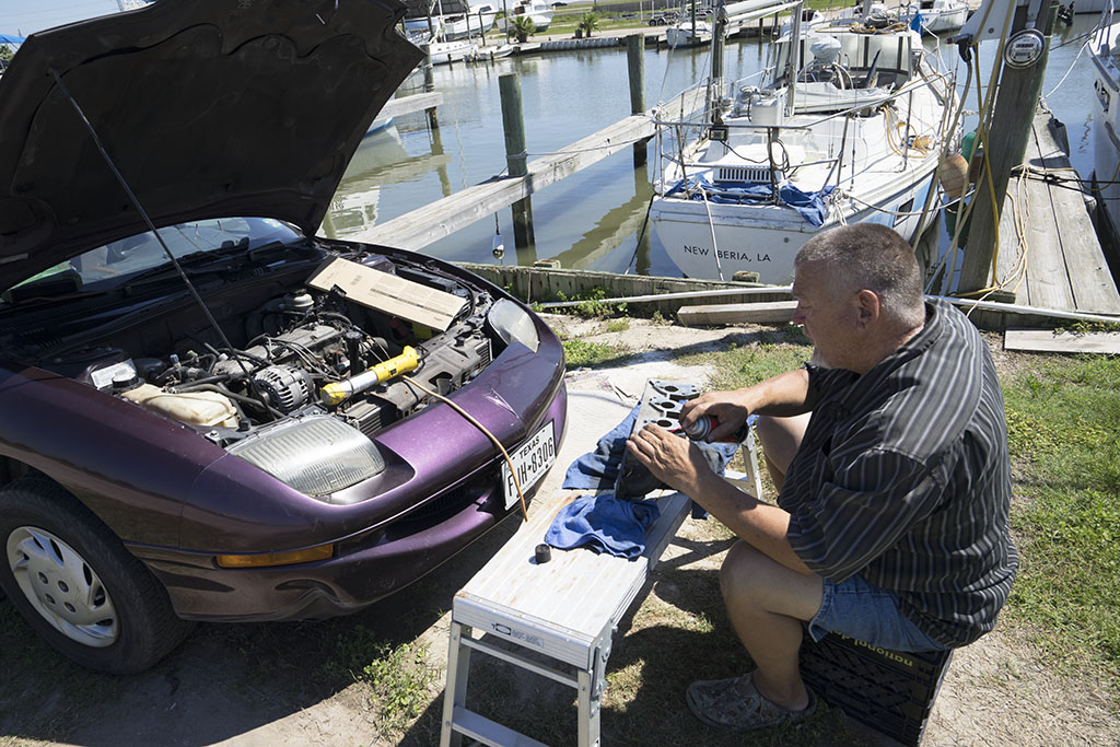 Older guy with his injectors
